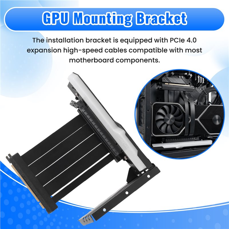 PCI-E 4.0 X16 yükseltici kablo - Pcie 4.0 X16 Riser Cable 90 Degree incelemesi ve fiyatı