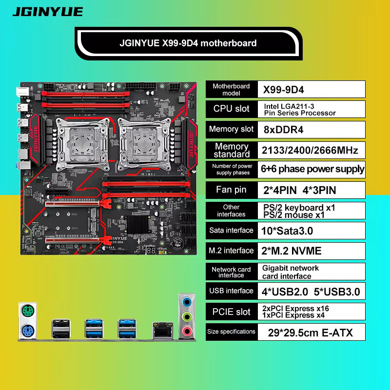 X99 Çift Anakartlı İşlemci Yuv - X99 Dual Cpu Motherboard Combo incelemesi ve fiyatı